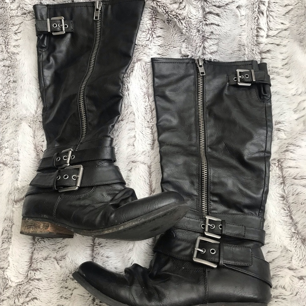 Carlos Santana wide calf riding boots size 8.5